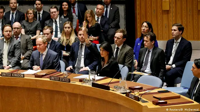 UN-Sicherheitsrat in New York zu Situation in Nahost | Veto USA