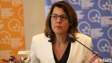 Vessela Tcherneva, Leiterin der Abteilung Programme und Direktorin des bulgarischen Büros des Europarates für Außenpolitik. Das Bild ist aufgenommen im November 2017 in Sofia
© BGNES