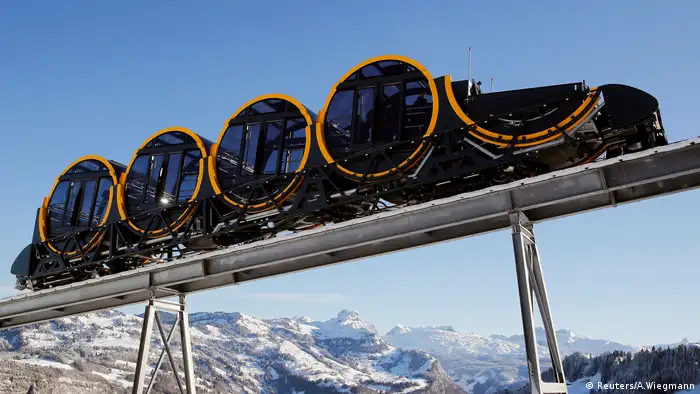 Stoos funicular, the steepest in the world