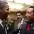 باراک اوباما و هوگو چاوز در ترینیداد
