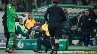 Fußball Bundesliga Borussia Mönchengladbach - Bayer Leverkusen Heiko Herrlich Fußball Bundesliga Borussia Mönchengladbach - Bayer Leverkusen Heiko Herrlich
