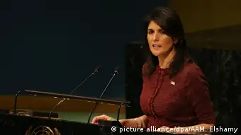 USA UN Botschafterin der USA Nikki Haley