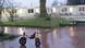 A child's tricycle sits in front of refugee accomodations in Bochum, Germany A child's tricycle sits in front of refugee accomodations in Bochum, Germany