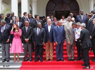 Gruppenbild zum Abschluss des OAS-Gipfels (Foto: AP)