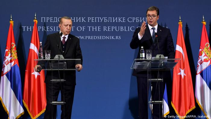 Serbien Türkei - Erdogan und Vucic