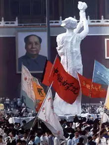 China Bildgalerie Peking Tiananmen Jahrestag 30 Mai 1989 Göttin der Demokratie