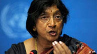 UN Hochkommissarin für Menschenrechte Navi Pillay