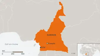 Karte Kamerun Kribi DEU