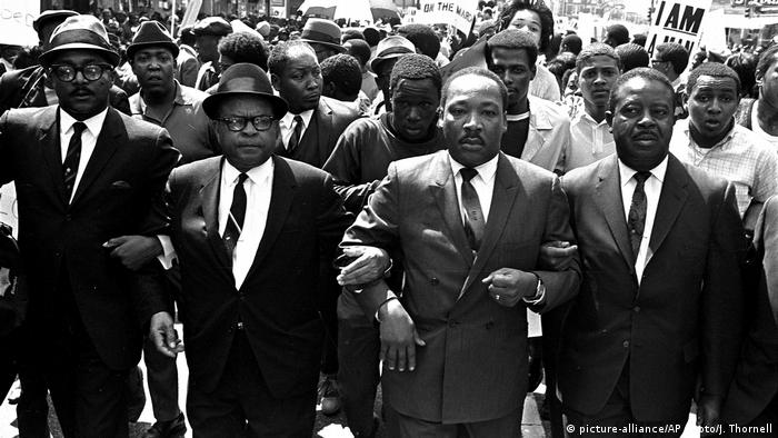 USA Memphis Martin Luther King 1968 (picture-alliance/AP Photo/J. Thornell)