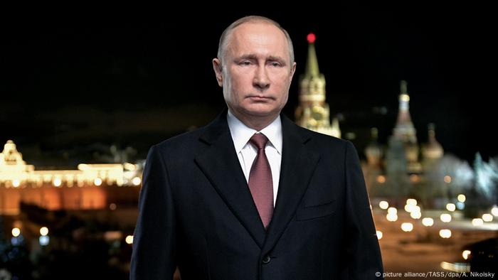 Neujahransprache von Präsident Putin (picture alliance/TASS/dpa/A. Nikolsky)