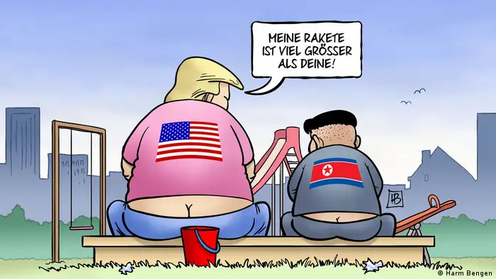 Harm Bengen Karikatur - Trump und Kim (Harm Bengen)