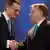 Премьер-министры Польши и Венгрии Матеуш Моравецкий и Виктор Орбан  