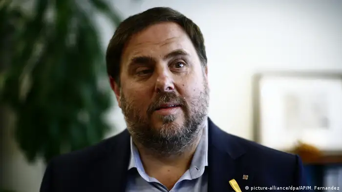 Spanien Katalonien Oriol Junqueras (picture-alliance/dpa/AP/M. Fernandez)