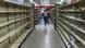 Prateleiras de supermercado vazias em Caracas Prateleiras de supermercado vazias em Caracas