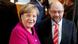 Angela Merkel shakes hands with Martin Schulz Angela Merkel shakes hands with Martin Schulz