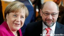 Merkel y Schulz abordan línea europea tras constructivo arranque negociador