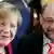 Deutschland Sondierungsgespräche in Berlin Merkel und Schulz