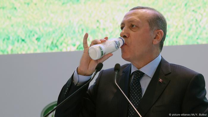 Ердоган пие айрян