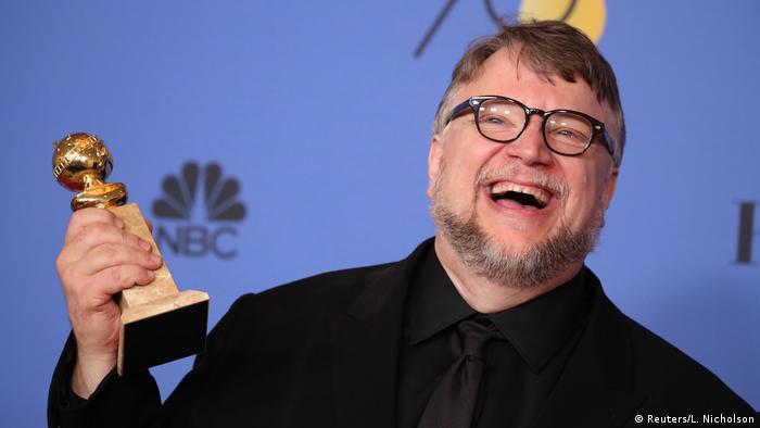 Guillermo del Toro winning a Golden Globe (Reuters/L. Nicholson)