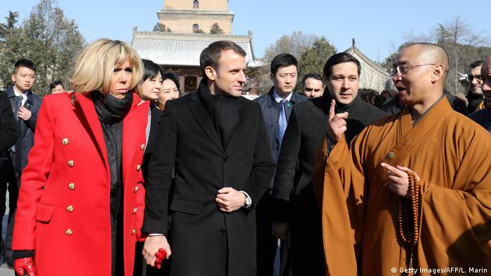 China Besuch Macron Pagode