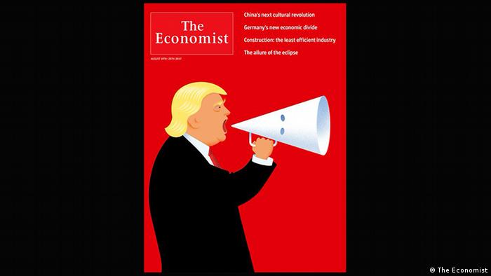 The Economist cover: Trump as the mouthpiece of white supremacists (The Economist)