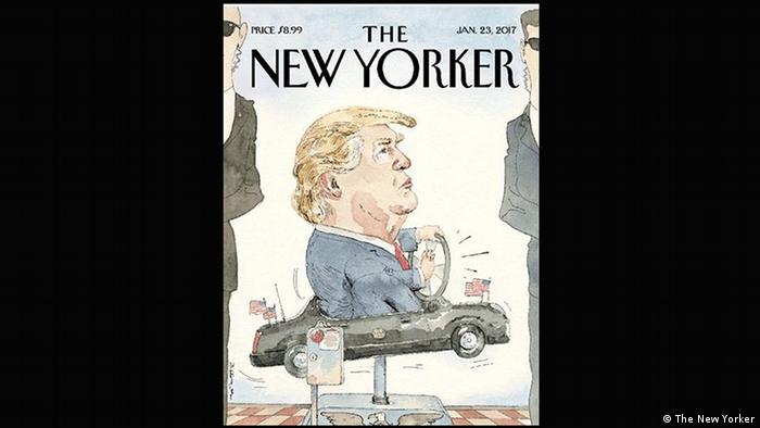 Donald Trump 'At the Wheel' - Jan 23, 2017 New Yorker cover (The New Yorker)