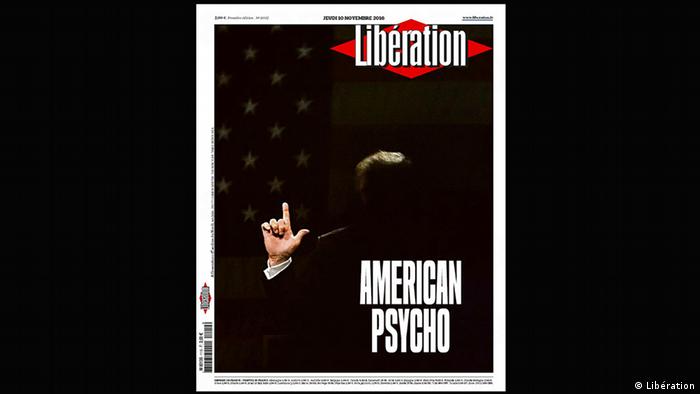 Liberation Donald Trump cover 'American Psycho' (Libération)