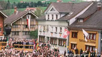 Schweiz Abstimmung im Kanton Appenzell