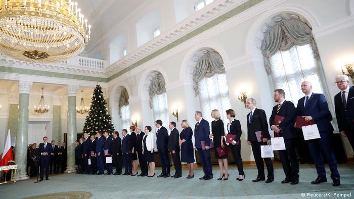 Складення присяги новими міністрами у президентському палаці Варшави