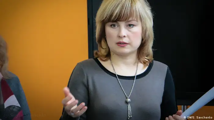 Olga Marijko, Redakteurin der Online-Zeitung Depo in Dnipro, Ukraine (DW/S. Savchenko)