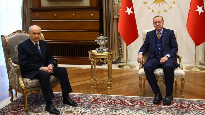 MHP lideri Devlet Bahçeli ve Cumhurbaşkanı Recep Tayyip Erdoğan