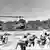 outh Vietnamese troops are evacuated by helicopters during an operation against Vietcong troops in Quang Tri 30 June 1972