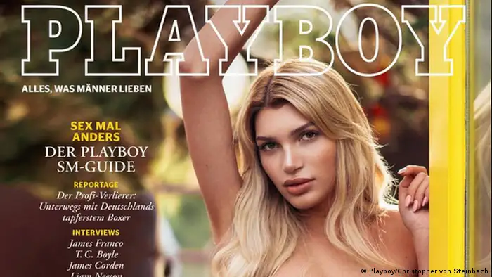Playboy-Cover mit Giuliana Farfalla