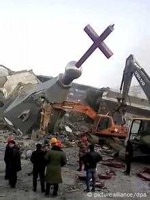 Abriss einer Kirche in China