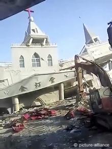 Abriss einer Kirche in China