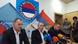Bosnien Herzegowina - Igor Bilbija, Präsident von der Organisation "Srbska cast" (links) und Dusko Vukotic, Republika Srpska Veteranen (rechts) Bosnien Herzegowina - Igor Bilbija, Präsident von der Organisation "Srbska cast" (links) und Dusko Vukotic, Republika Srpska Veteranen (rechts)