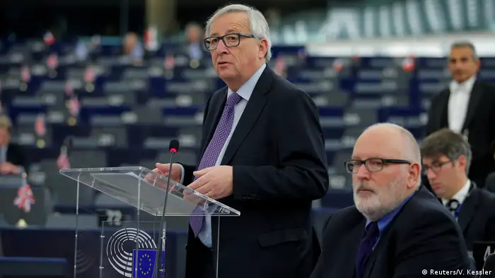 Europäisches Parlament in Straßburg Brexit-Debatte | Jean-Claude Juncker