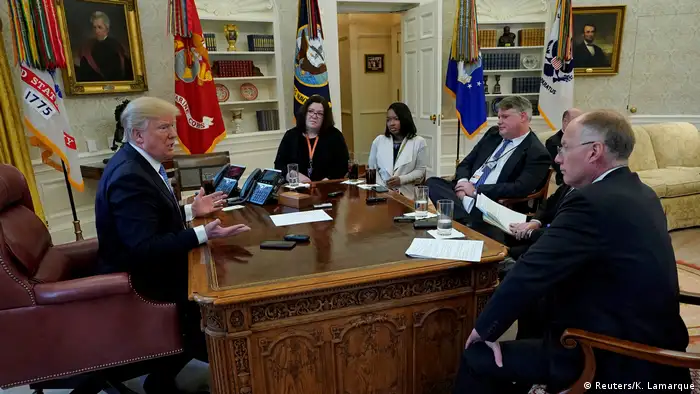 USA - Präsident Trump im Interview mit Reuters im Weißen Haus