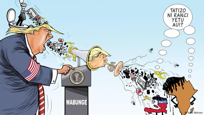 Trump In Den Augen Afrikanischer Karikaturisten Alle Multimedialen Inhalte Der Deutschen Welle Dw 19 01 2018