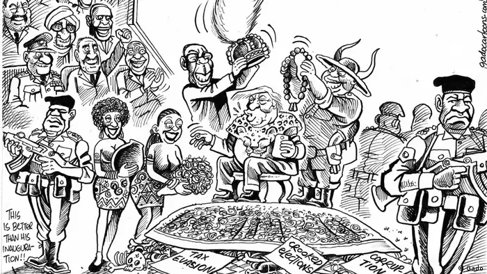 Trump-Karikatur aus Afrika (Gado)