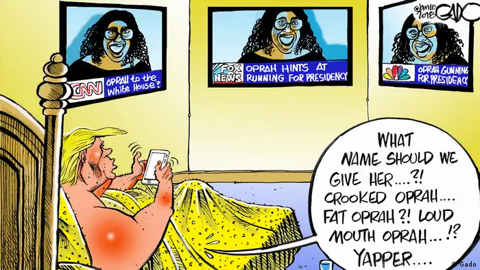 Trump-Karikatur aus Afrika (Gado)