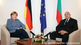 Kanzlerin Merkel zu Besuch in Sofia Bulgarien