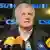 CSU chief Horst Seehofer talking to reporters