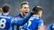 Fußball 1. Bundesliga, FC Schalke 04 gegen Hannover 96, 19. Spieltag Torschütze zum 1 0 Tor Marko Pjaca L jubelt mit Bastian Oczipka Fußball 1. Bundesliga, FC Schalke 04 gegen Hannover 96, 19. Spieltag Torschütze zum 1 0 Tor Marko Pjaca L jubelt mit Bastian Oczipka