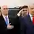 Israel Mike Pence und Benjamin Netanjahu