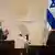 بنیامین نتانیاهو، نخست وزیر اسرائيل، و مایک پنس، معاون رئیس جمهور آمریکا، در پارلمان اسرائيل