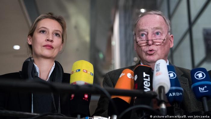 Bundestag Alexander Gauland und Alice Weidel