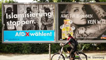 Нет - исламизации: предвыборный плакат АдГ в Берлине, 2017 год