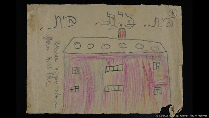 El dibujo de un niño muestra una casa.