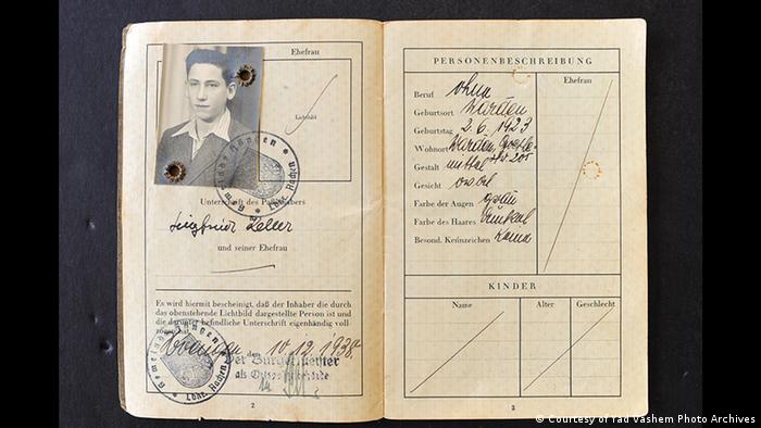 Pasaporte de Siegfried Keller.